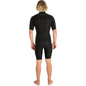 2019 Rip Curl Aggrolite Dos Homens 2mm Chest Zip Spring Shorty Wetsuit Preto Wsp6gm